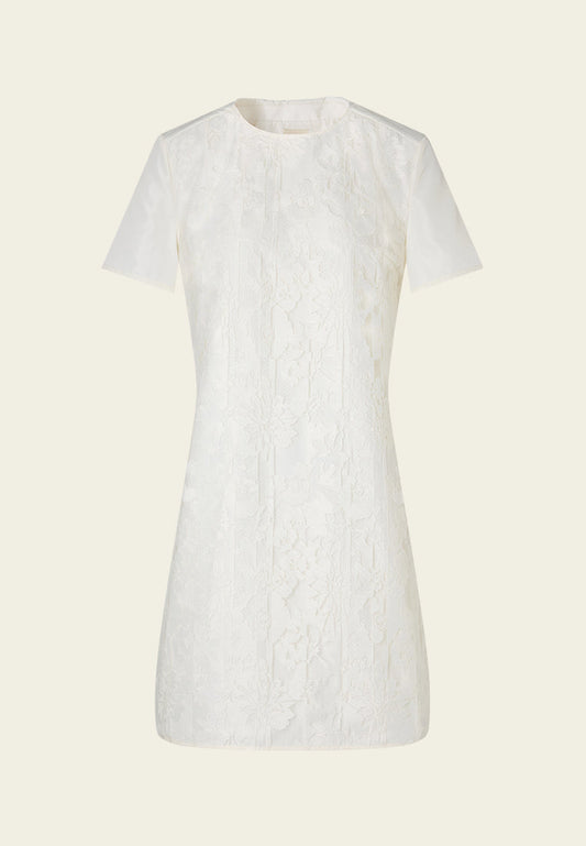Engrave-effect Jacquard Midi Dress